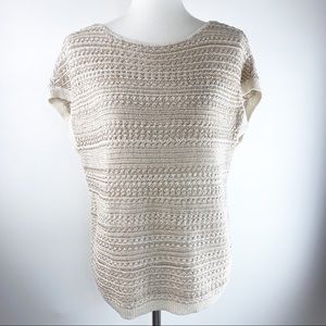 WHBM Short Sleeve Knit Sweater